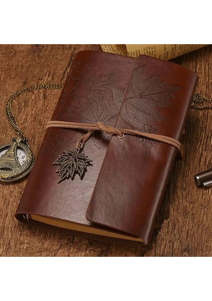 Stil 4 A6 Vintage Gezginler Bağlayıcı Defter Boş Kraft Günlüğü Pu Deri Gevşek Yaprak Not Defteri Dergisi Eskiz Defteri Ofis Malzemeleri A7/a6/a5 (Yurt Dışından) fırsatları