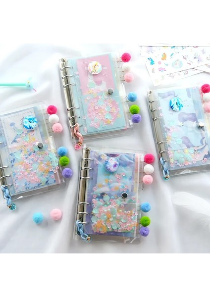 Yıldızlı Gökyüzü A6 Güzel Kız Dizüstü Seti 6 Halka Gevşek Yaprak Öğrenci Sevimli El Kitabı Taşınabilir Günlüğü Telli Defter Kawaii Okul Not Defteri Hediye (Yurt Dışından) fırsatları