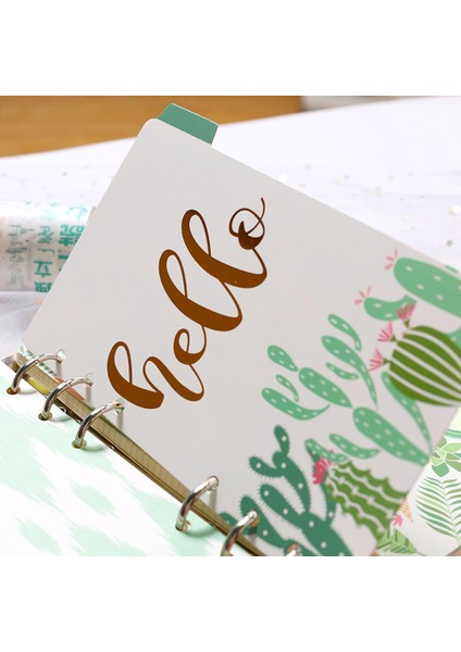 6 Adet A5 Kağıt Endeksi Bölücü A5 A6 Sevimli 6 Delik Binder Planlayıcısı Dizüstü Kırtasiye Şeker Defter Kağıdı Bölücü Aksesuarları (Yurt Dışından)