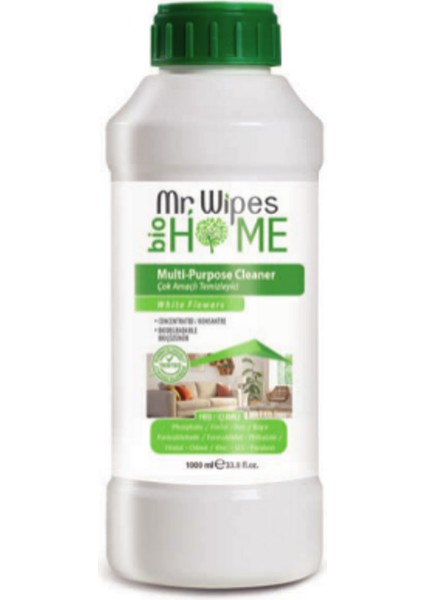 Konsantre Çok Amaçlı Temizleyici Beyaz Çiçek Kokulu 1000 ml