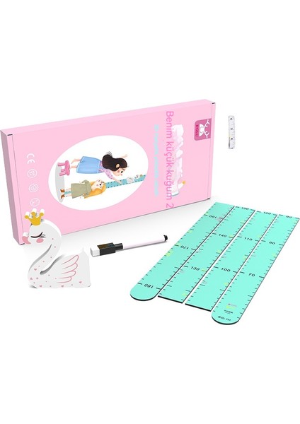 Çocuk 3D Yükseklik Etiketi Karikatür Manyetik Ölçüm Cihazı (Yurt Dışından)