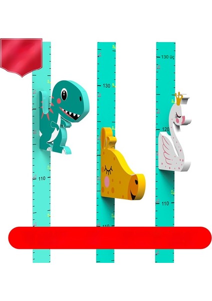 Çocuk 3D Yükseklik Etiketi Karikatür Manyetik Ölçüm Cihazı (Yurt Dışından) modelleri