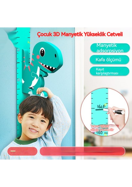 Çocuk 3D Yükseklik Etiketi Karikatür Manyetik Ölçüm Cihazı (Yurt Dışından) fırsatları
