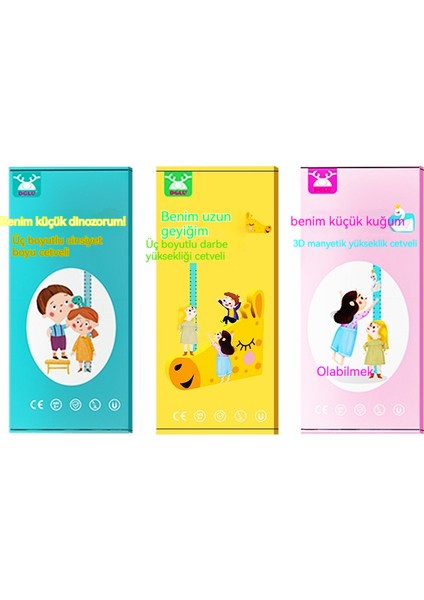 Çocuk 3D Yükseklik Etiketi Karikatür Manyetik Ölçüm Cihazı (Yurt Dışından) indirimleri