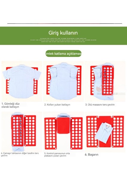 Katlanır Tahta Tişört Pantolon Gömlek Katlama Elbise Eseri (Yurt Dışından)