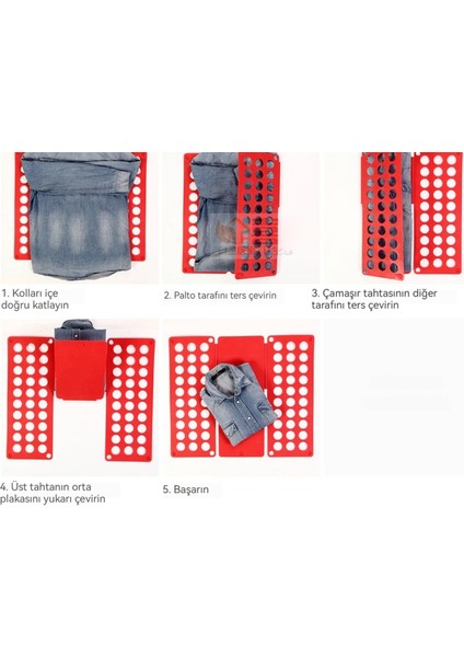 Katlanır Tahta Tişört Pantolon Gömlek Katlama Elbise Eseri (Yurt Dışından)