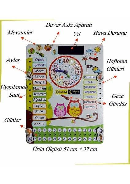 Türkçe Takvim Montessori 30176