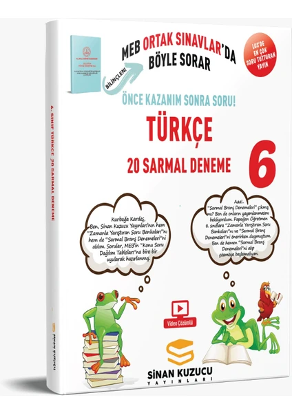 Sinan Kuzucu Yayınları 6. Sınıf Türkçe 20'li Sarmal Branş Denemesi