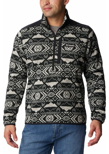 Sweater Weather Iı Printed Half Zip Erkek Polar Üst