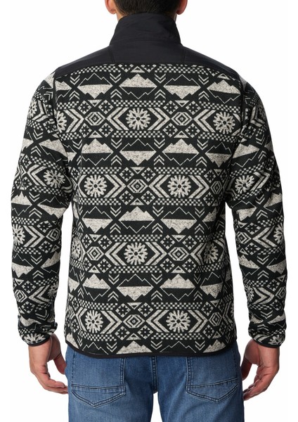 Sweater Weather Iı Printed Half Zip Erkek Polar Üst