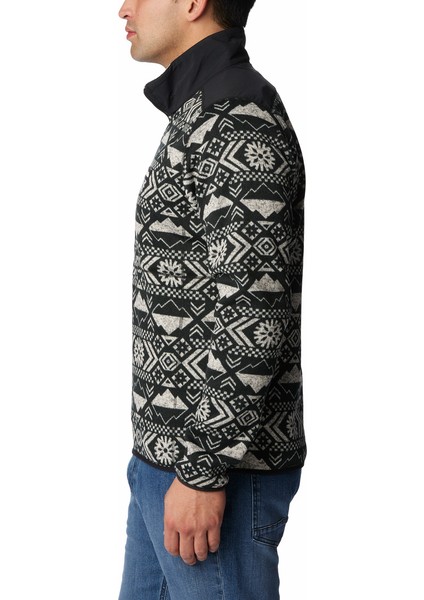 Sweater Weather Iı Printed Half Zip Erkek Polar Üst