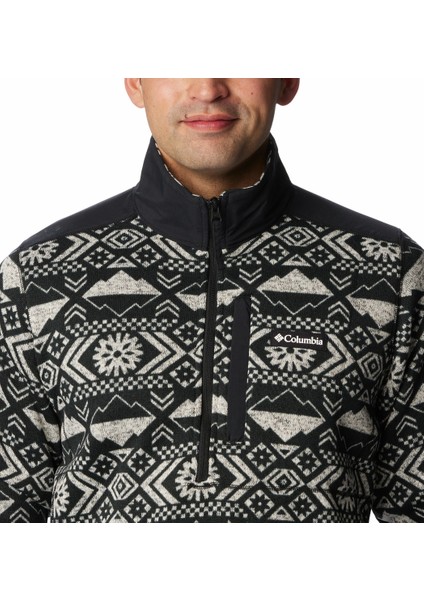 Sweater Weather Iı Printed Half Zip Erkek Polar Üst