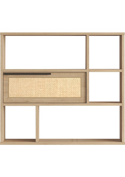 Ocean Duvar Rafı Kitaplık Kapaklı Uv Baskı Sepet-Jüt On5-Su fırsatları