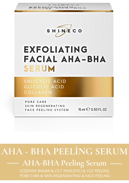 Aha Bha Cilt Tonu Eşitleyici Peeling Etkili Serum 15ML