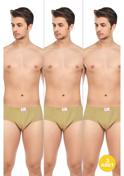 Erkek Pamuklu Esnek Slip Külot 3'lü Paket modelleri