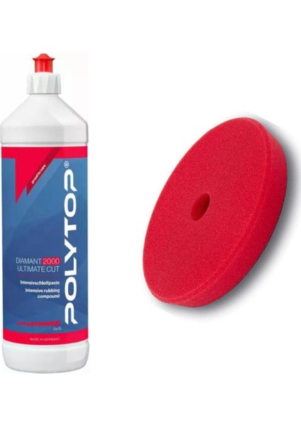 2000 Ultimate Cut Ağır Çizik Pasta ve Orbital Uyumlu Sünger 165MM