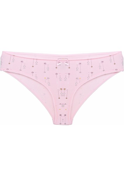 Kadın Çiçek Desenli Rahat ve Esnek Likralı Penye Külot 6'lı Paket fırsatları