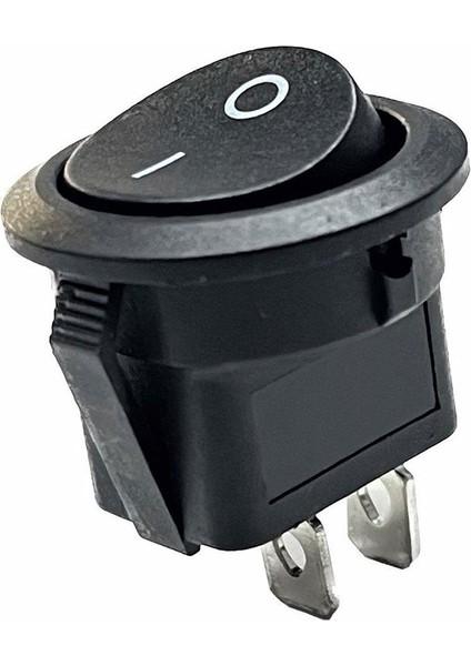 20MM Yuvarlak 2 Pin On/off Işıksız Power Anahtar 2 Adet