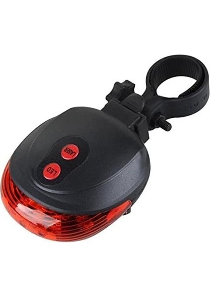 7 Fonksiyonlu Bisiklet Lambası Lazeri Arka Far Stop Led Lamba Feneri Ledli Sinyal Işık Lazer Sinyali