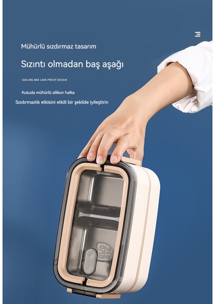Öğle Yemeği Kutusu 316 Paslanmaz Çelik Mühürlü Çift Katmanlı Öğle Yemeği Kutusu Öğle Yemeği Kutusu (Yurt Dışından)