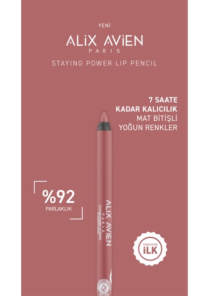 Suya Dayanıklı Uzun Süre Kalıcı Yumuşak Dudak Kalemi - Staying Power Lip Pencil 53 Peachy Nude