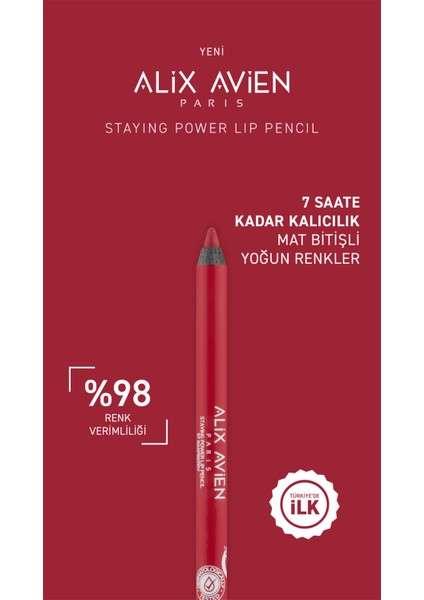 Uzun Süre Kalıcı Suya Dayanıklı Dudak Kalemi - Staying Power Lip Pencil 57 Rasberry