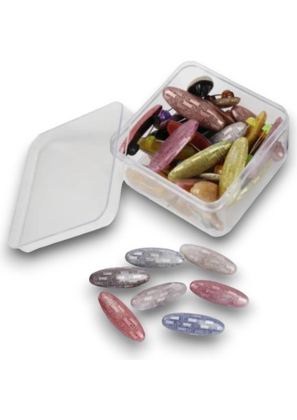 Eşarp Iğne Badem Model Simli