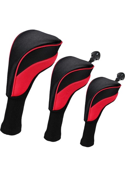 3 Golf Sürücü Başörtüsü Mesh I Aksesuarları Kırmızı (Yurt Dışından)