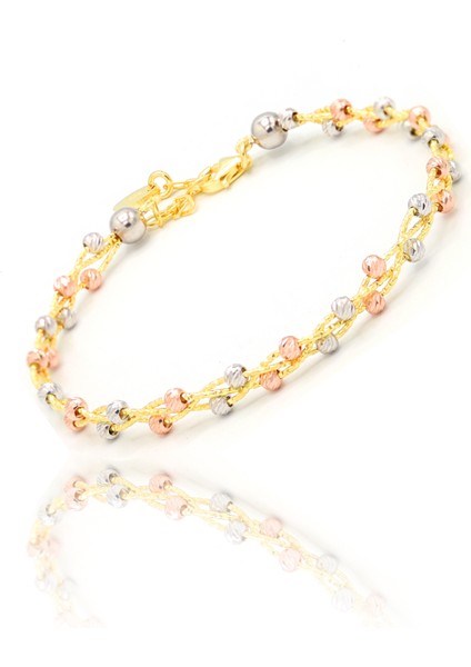 Toplu Model 925 Ayar Gümüş Dorika Bilezik 201022579