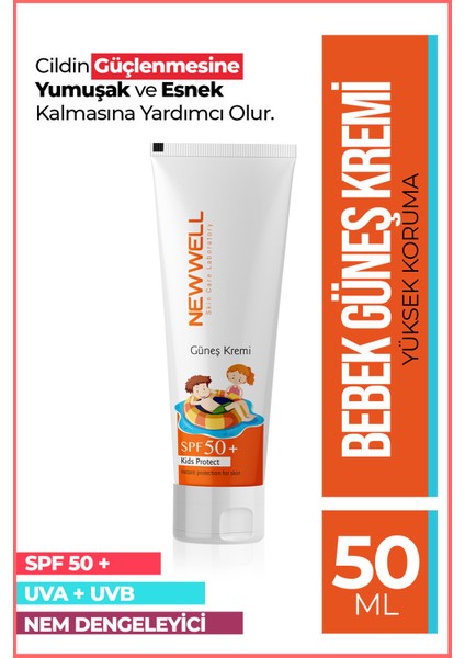 Güneş Koruyucu Çocuk Kremi Spf 50+ (50ML)