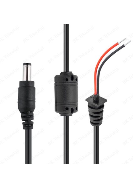 BK Teknoloji 5.5x2,5mm Standart Uçlu Notebook Adaptör Tamir Kablosu