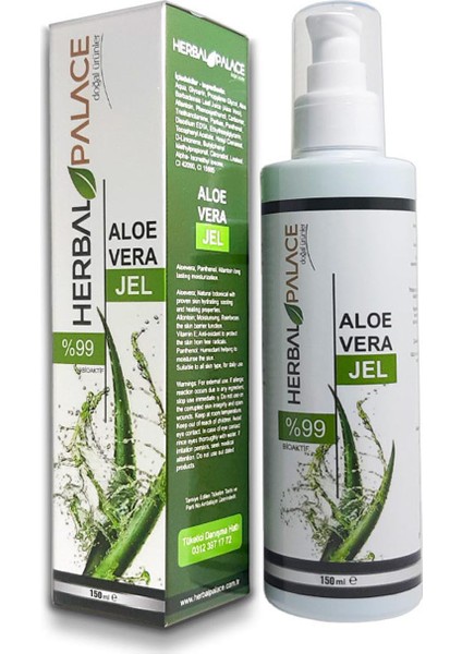Aloe Vera Cilt Bakım Jel - % 99 Aloe Vera 150 ml