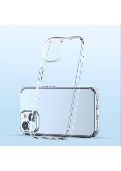 Apple iPhone 15 Kılıf Sert Sararmaz Coss Kapak Şeffaf fırsatları