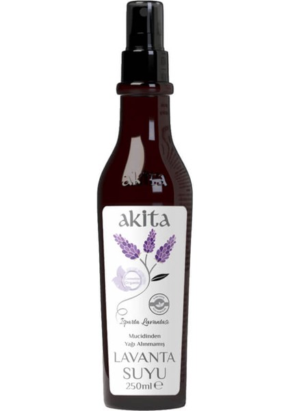 % 100 Doğal Yağı Alınmamış Lavanta Suyu 250mL