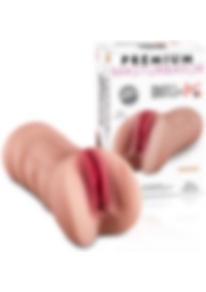 Premium Masturbator Elena - Realistik Dokulu Ten Rengi Vajinal 2 In 1 Titreşimli Suni Vajina