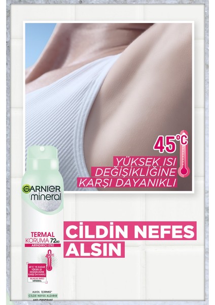 Mineral Termal Koruma Sprey Deodorant 150 ml x 5 Adet