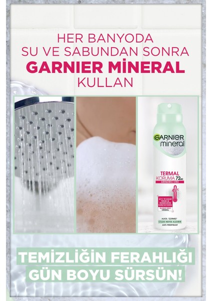 Mineral Termal Koruma Sprey Deodorant 150 ml x 5 Adet