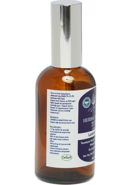 Organik Lavanta Suyu 100 ml modelleri