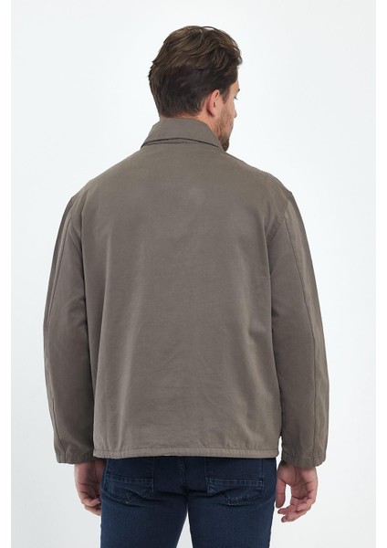 Erkek Haki Regular Fit Gabardin Ceket fırsatları