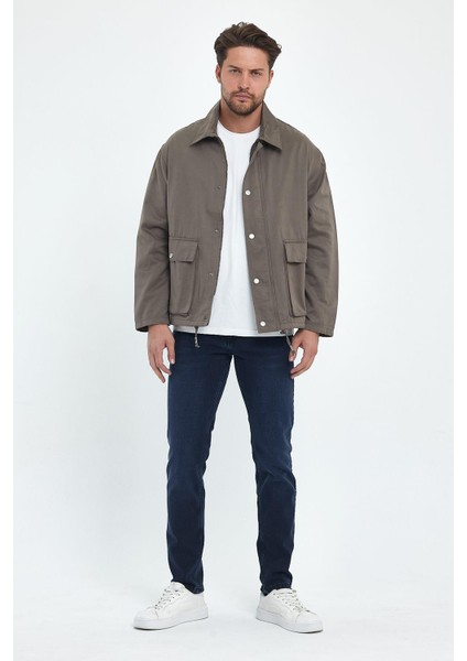 Erkek Haki Regular Fit Gabardin Ceket indirimleri