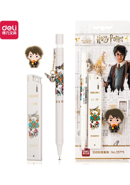 33775 Harry Potter 0.5mm Otomatik Kalem ve Yedekler Silgi Plastik Mekanik Kurşun Kalemler Çocuklar Hediyeler Için Öğrenci (Yurt Dışından)