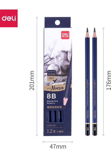 8b-3pcs Delı Profesyonel Ahşap Eskiz Çizim Kalemi 3h 2h 2b 3b 4b 5b 6b 7b 8b 9b 10B 12B 14B Ahşap Boyama Kalemleri Kırtasiye Kaynağı (Yurt Dışından)