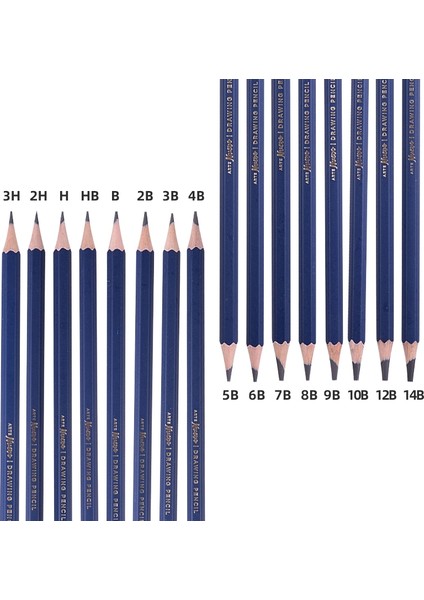 8b-3pcs Delı Profesyonel Ahşap Eskiz Çizim Kalemi 3h 2h 2b 3b 4b 5b 6b 7b 8b 9b 10B 12B 14B Ahşap Boyama Kalemleri Kırtasiye Kaynağı (Yurt Dışından)