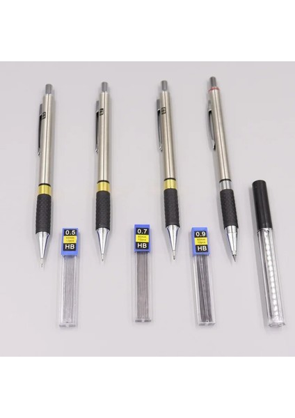 5 Kutu 0.9 2h Kurşun 0.5 0.7 0.9 1.3 2.0 Mmmetal Mekanik Kurşun Kalem Seti Sanat Kalemleri Hb 2b 2h Kurşun Çizim Mekanik Kurşun Kalemler Yazma, Eskiz Için (Yurt Dışından)
