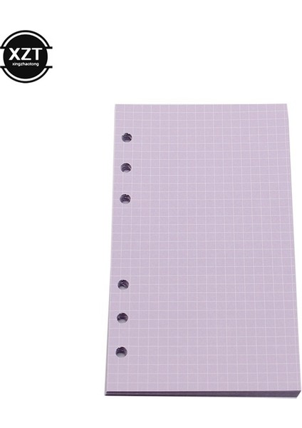 Mor Izgara A5 Yüksek Kalite 40 Sayfa A5 A6 Gevşek Yaprak Defter Kağıdı Dolum Spiral Ciltleyici Dizin Iç Sayfa Aylık Haftalık Günlük Planlayıcı Gündem (Yurt Dışından)