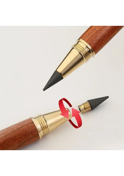Stil 5 Yaratıcı Pirinç Ahşap Ebedi Kalem Hb Sınırsız Yazma Mürekkepsiz Kalem Uzun Ömürlü Sanat Kroki Boyama Kalem Okul Ofis Kaynağı (Yurt Dışından) fırsatları