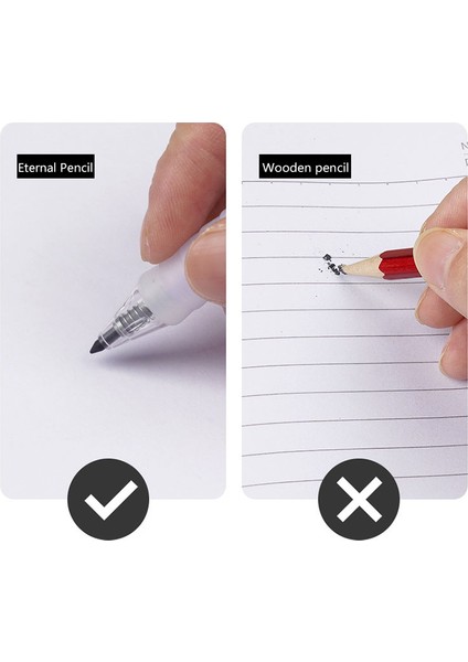 Gri 1 Adet Geri Çekilebilir Ebedi Kalem Hb Sınırsız Yazma Mürekkepsiz Kalem Kroki Boyama Aracı Okul Ofis Malzemeleri Dayanıklı Kırtasiye (Yurt Dışından) indirimleri