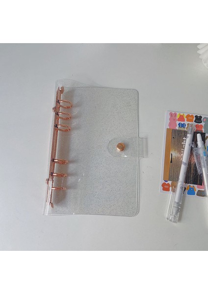 Glitter Gül Altın A6 A6/a5 Glitterrose Altın Işıltılı Bling Binder Defter Kapağı Günlüğü Gündem Planlayıcısı Kağıt Kapak Okul Kırtasiye (Yurt Dışından)