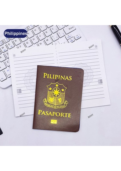 Ph Hattı Dizüstü 9X12.5 Filme Simülasyon Pasaportlar Mini Cep Not Defteri Hattı Dizüstü Sahne Kawaii 32 Ülke Yaratıcı Hediye Dergisi Kore Kırtasiye (Yurt Dışından)