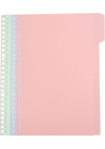 A4-30 Delikli Stil 1 Defter Klasörleri Için Sayfa Koruyucular Plastik Cilt Dizin Bölücüler Cilt Sayfa Bölücüler 4 Tırnak Çok Renkli Dizin Tırnakları (Yurt Dışından)